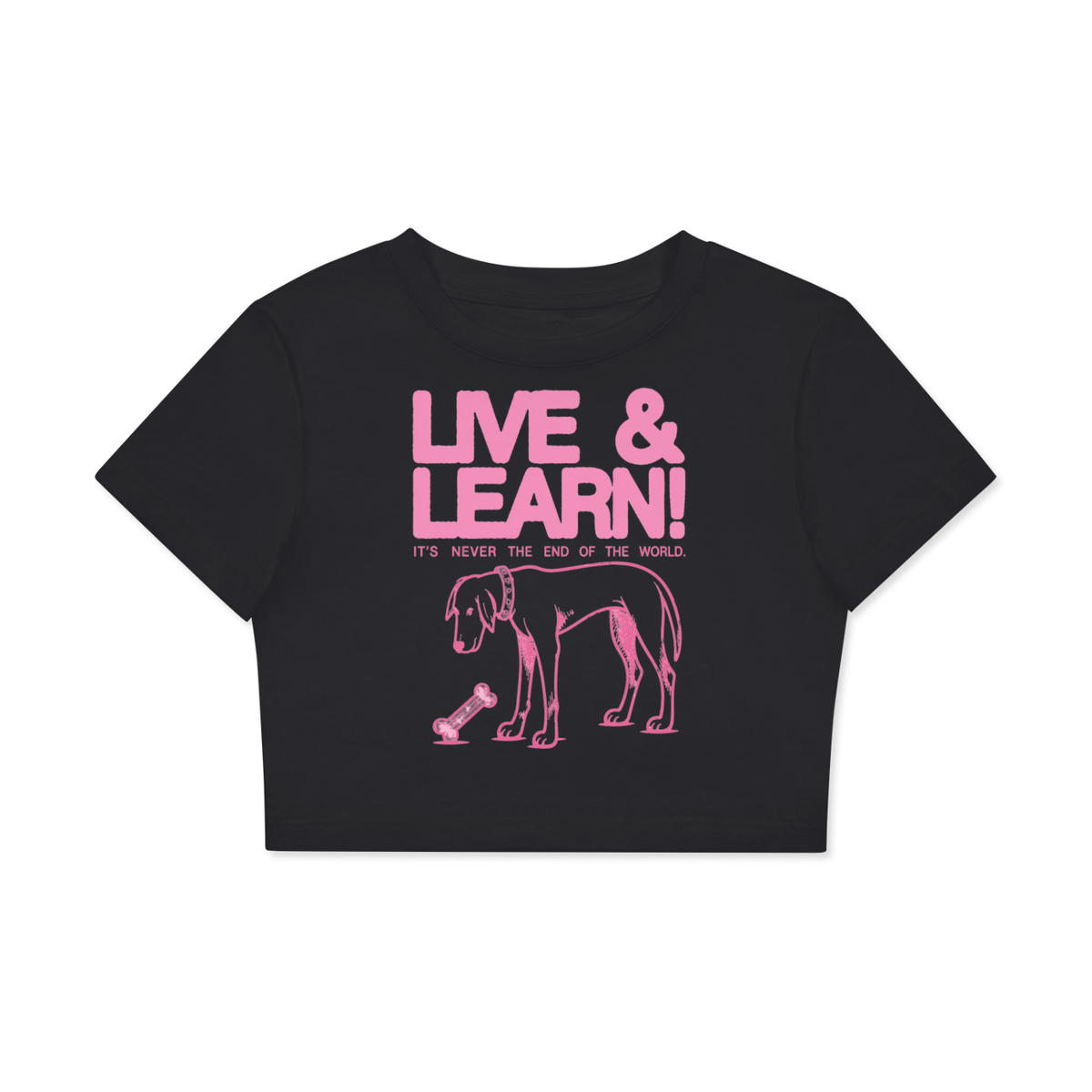 “Live and Learn” Crop T-Shirt
