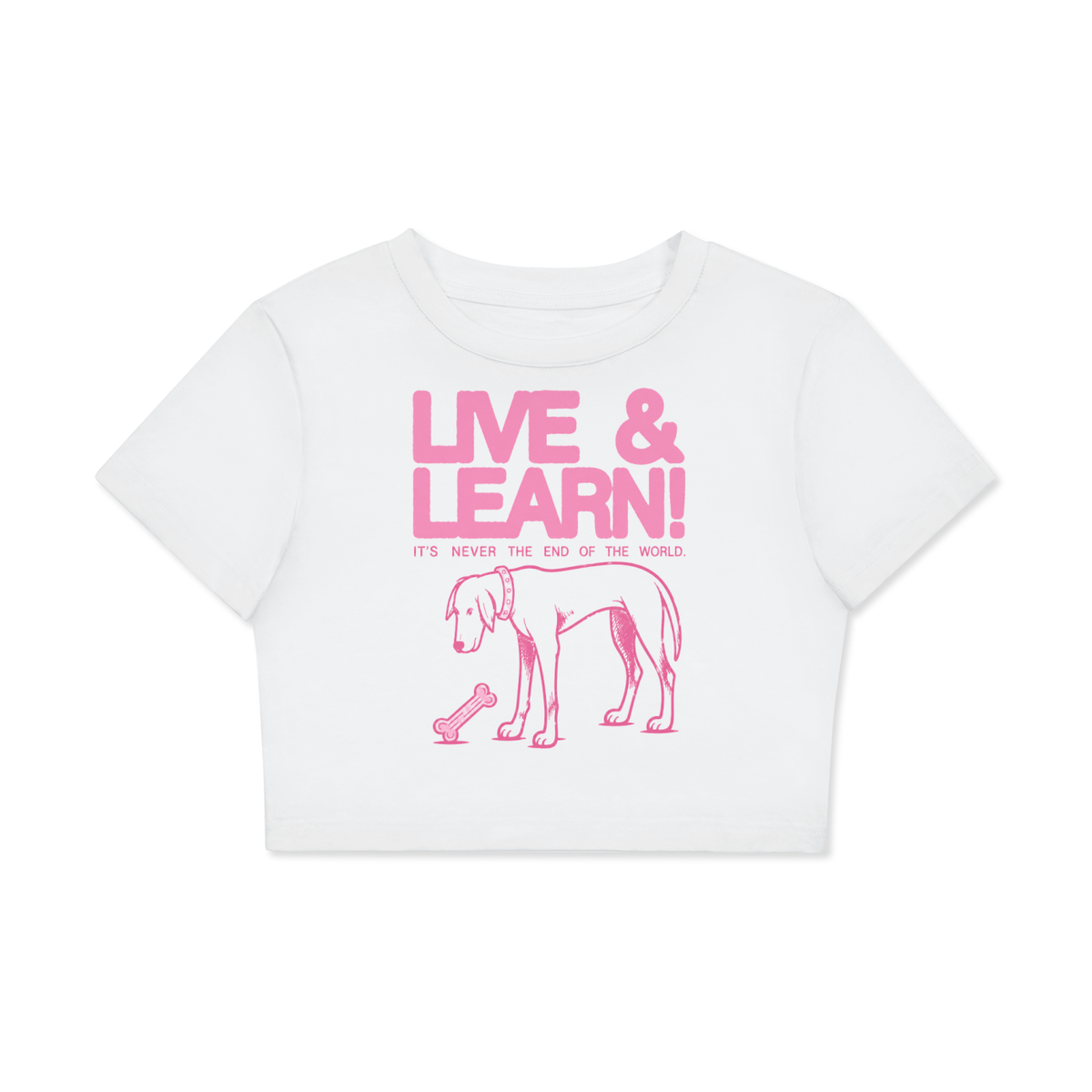 “Live and Learn” Crop T-Shirt